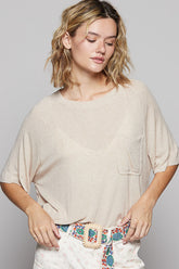 POL Round Neck Half Sleeve T-Shirt OutfitFlow